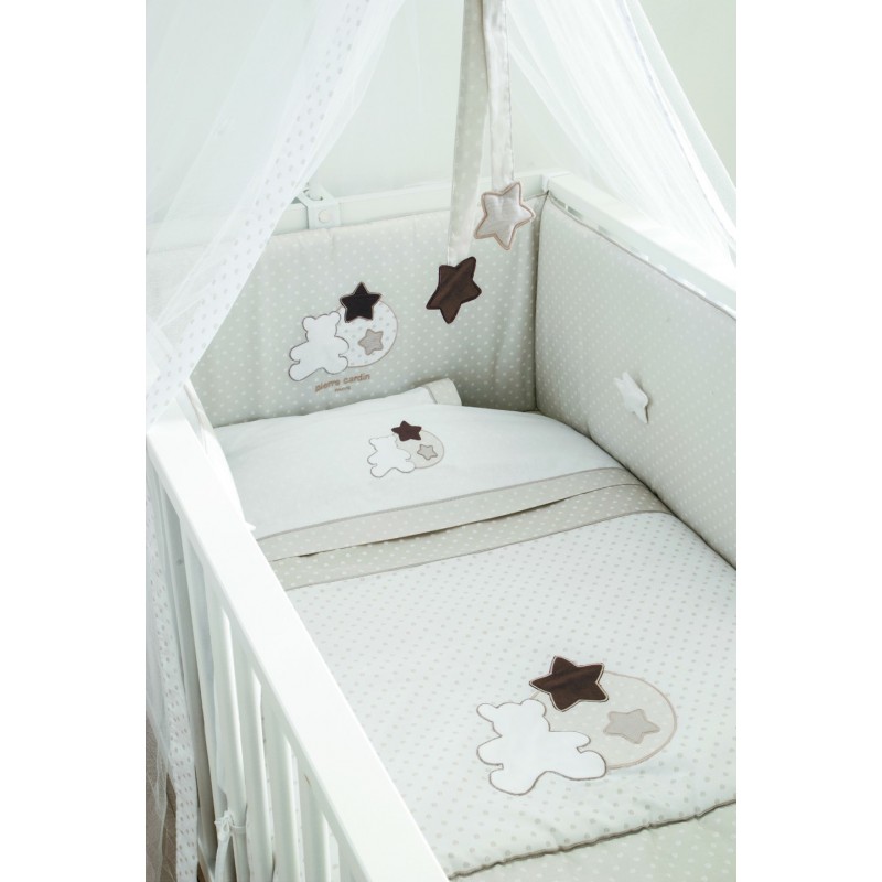 Σεντόνια Κούνιας (Σετ) Omega Home Star Beige 137