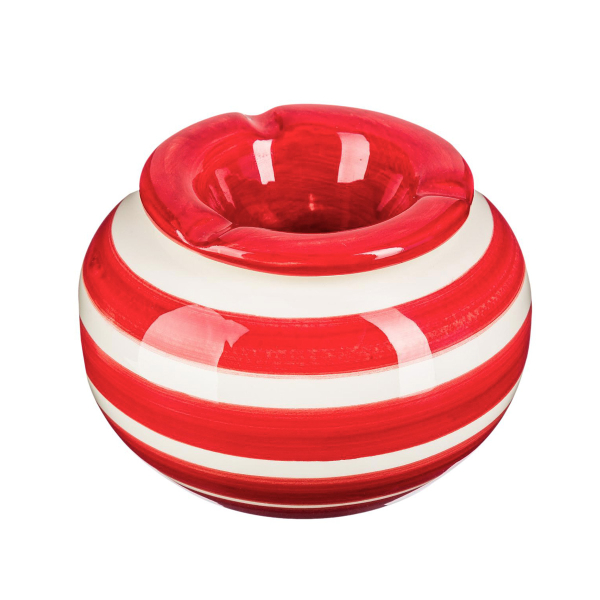 Σταχτοδοχείο A-S Round Stripes Red 146064