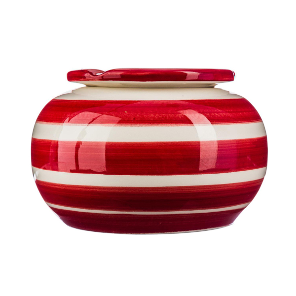 Σταχτοδοχείο A-S Round Stripes Red 146064