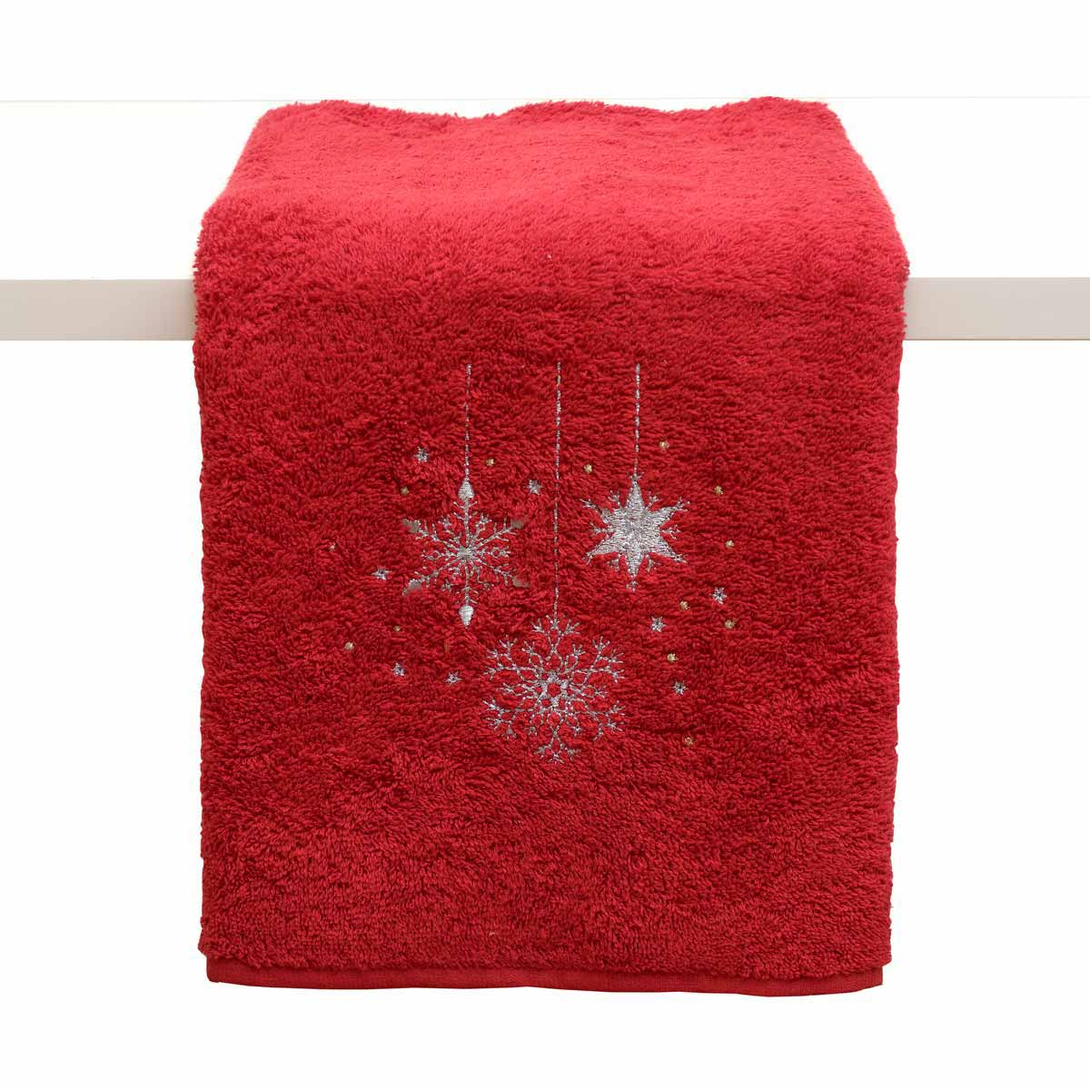 Χριστουγεννιάτικη Πετσέτα (50×90) Viopros 2318 Κόκκινο