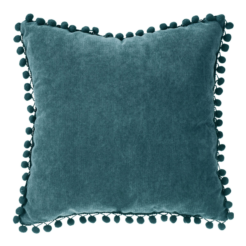 Διακοσμητικό Μαξιλάρι Βελουτέ (40x40) A-S Pompon Blue 131656Q