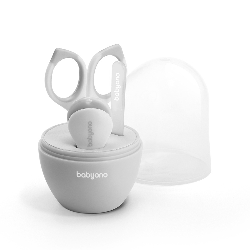 Σετ Περιποίησης Νυχιών Μωρού BabyOno Γκρι BN398/03