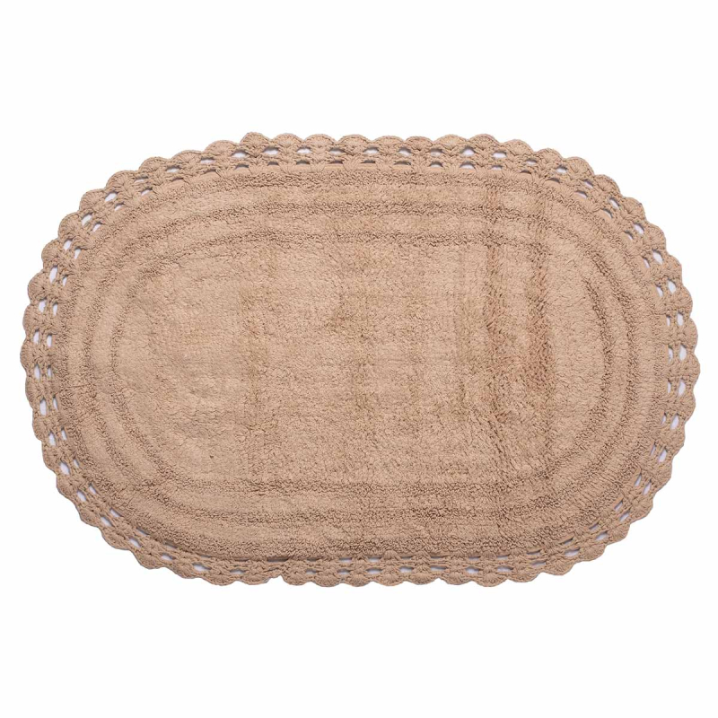 Οβάλ Χαλί Διαδρόμου (70x140) Silk Fashion Μπεζ