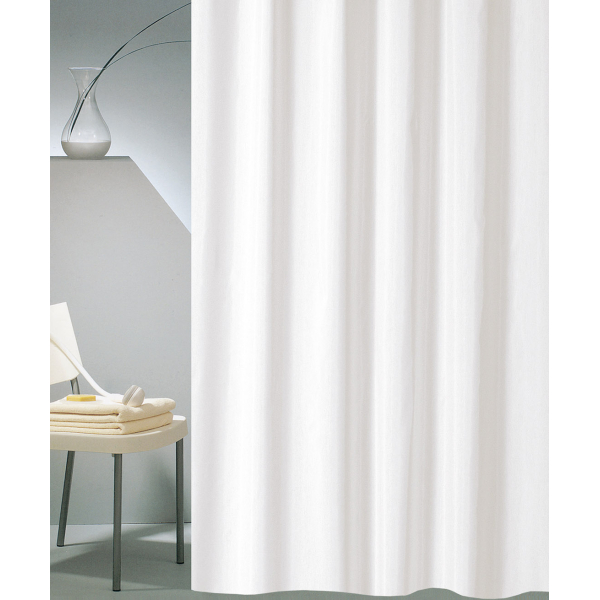 Κουρτίνα Μπάνιου Πλαστική (180x200) San Lorentzo Liner Λευκό
