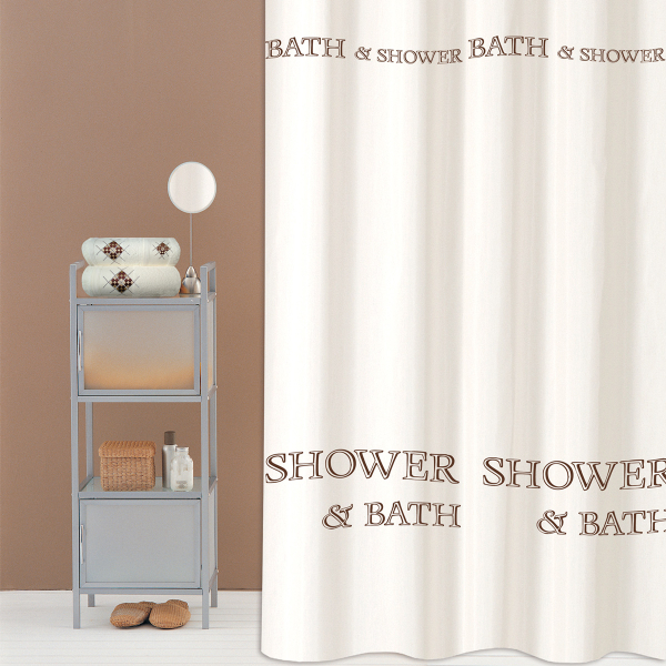 Κουρτίνα Μπάνιου (180x180) Με Κρίκους San Lorentzo Shower And Bath
