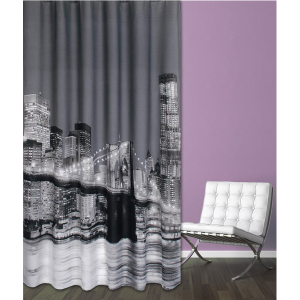 Κουρτίνα Μπάνιου (180x200) Με Κρίκους San Lorentzo Manhattan