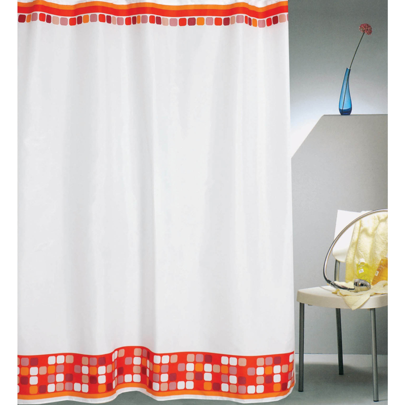 Κουρτίνα Μπάνιου (240x180) Με Κρίκους San Lorentzo