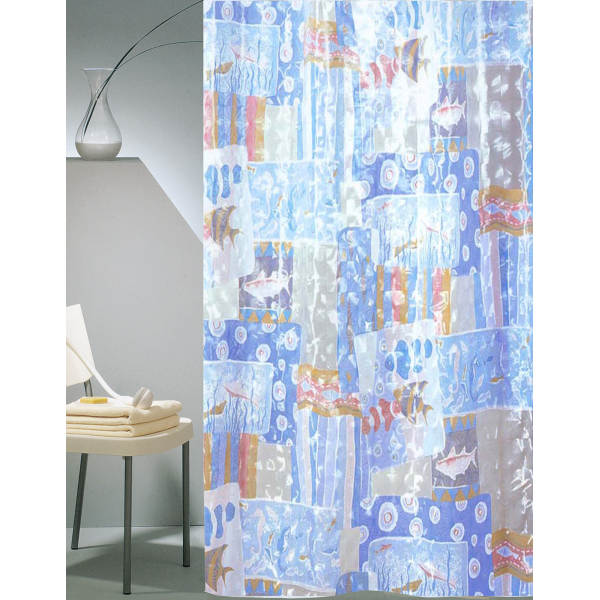 Κουρτίνα Μπάνιου Πλαστική (180x180) Με Κρίκους San Lorentzo Fertile