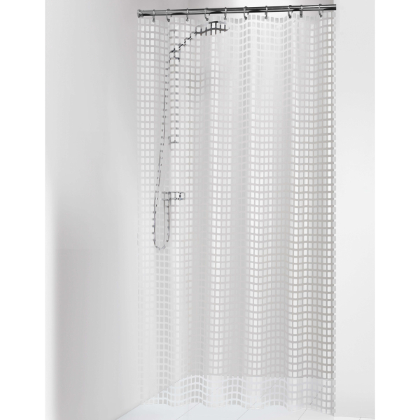 Κουρτίνα Μπάνιου Πλαστική (180x200) Με Κρίκους SealSkin Tiles