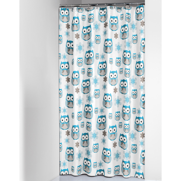 Κουρτίνα Μπάνιου Πλαστική (180x200) SealSkin Owl Blue