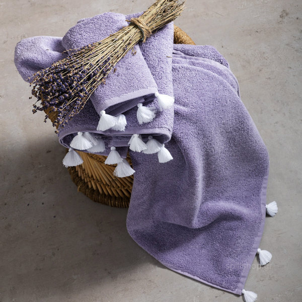 Πετσέτες Μπάνιου (Σετ 3τμχ) Nima Towels Lavenia Lilac