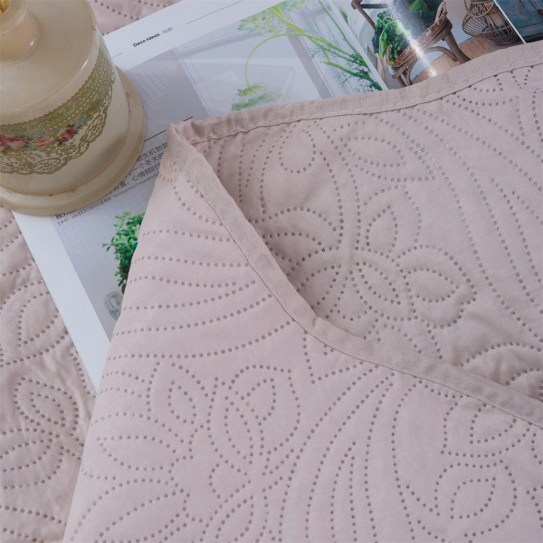 Κουβερλί Μονό (Σετ 160x220) 2 Όψεων Silk Fashion Solid Camel