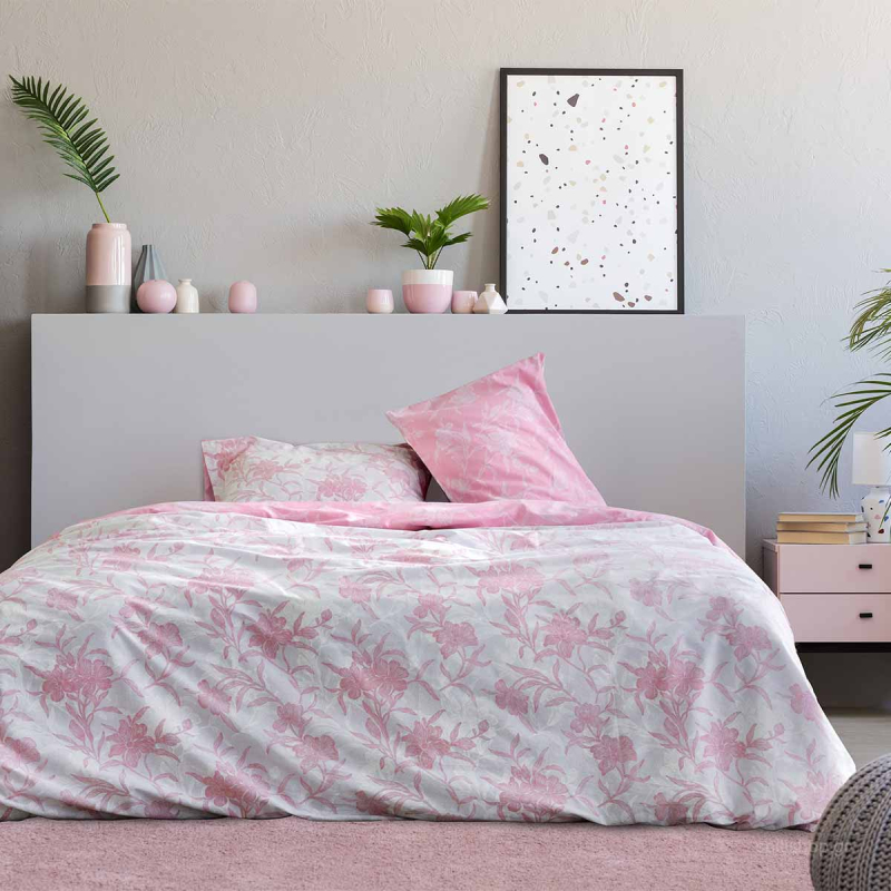 Κουβερλί Μονό (160x245) 2 Όψεων Kocoon Novela Pink