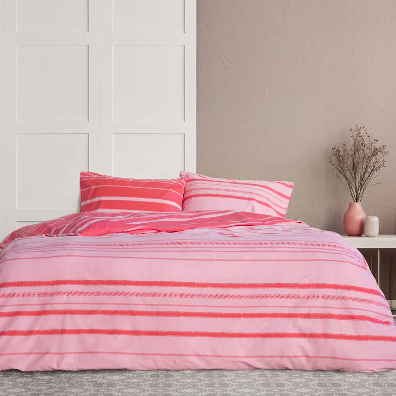 Κουβερλί Υπέρδιπλο (220x245) 2 Όψεων Kocoon Kilim Pink