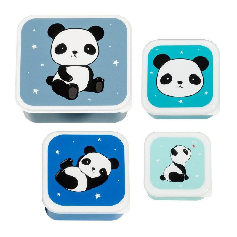 Φαγητοδοχεία (Σετ 4τμχ) Α Little Lovely Company Panda SBSEPA19