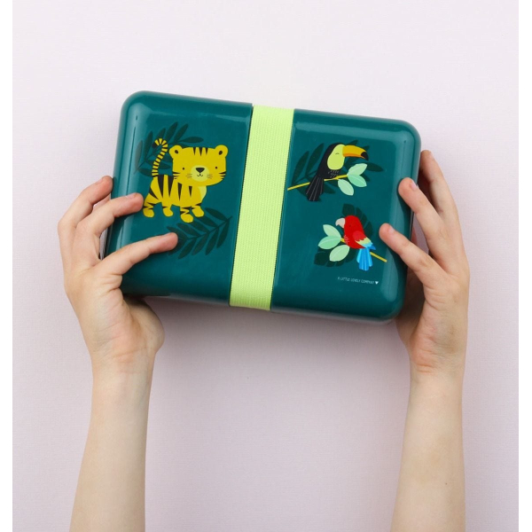 Φαγητοδοχείο 850ml (18x12x6) Α Little Lovely Company Jungle Tiger SBJTGR14