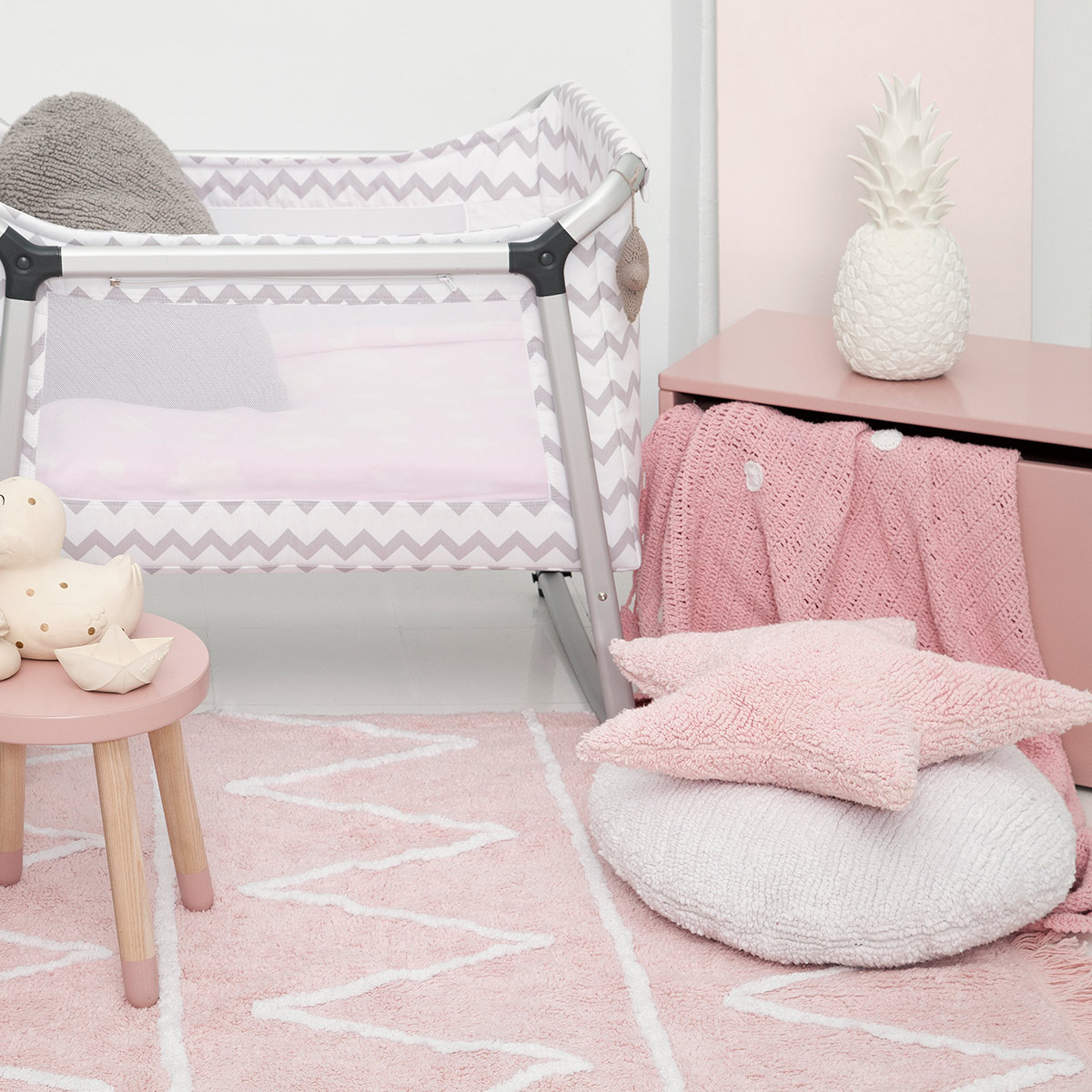 Διακοσμητικό Μαξιλάρι (50X50) Lorena Canals Star Pink Home Παιδικά Διακοσμητικά Μαξιλάρια Spitishop