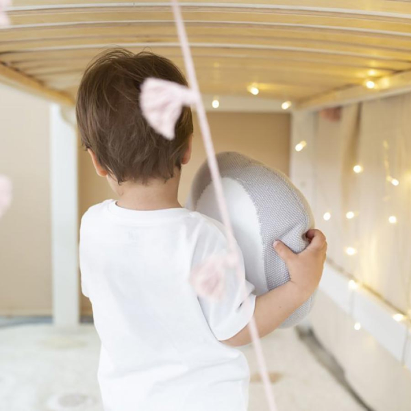 Διακοσμητικό Μαξιλάρι (Φ30) Lorena Canals Bonbon Grey/White