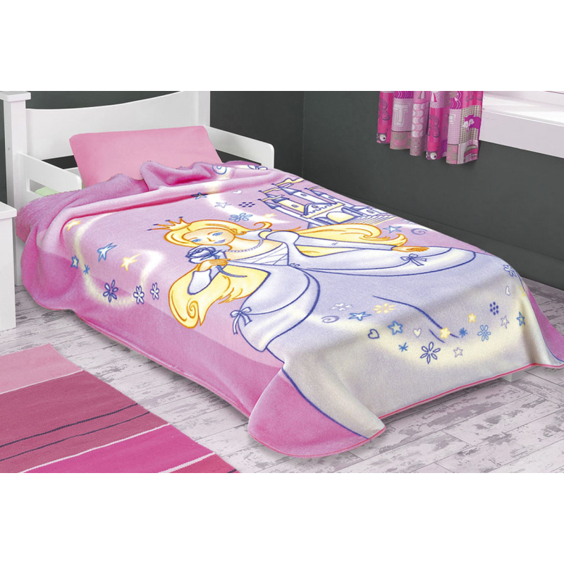 Κουβέρτα Βελουτέ Μονή (160x220) Belpla Ster 200 Pink