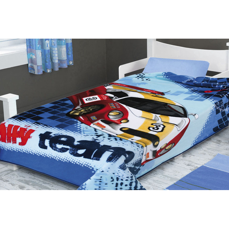 Κουβέρτα Βελουτέ Μονή (160x220) Belpla Ster 232 Blue