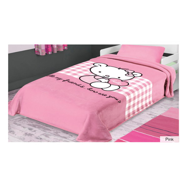 Κουβέρτα Βελουτέ Μονή Belpla Ster 272 Pink