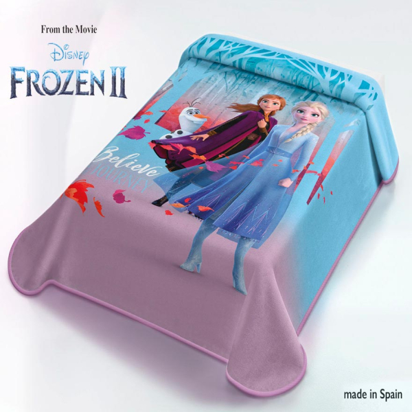 Κουβέρτα Βελουτέ Μονή Disney Ισπανίας Belpla Frozen