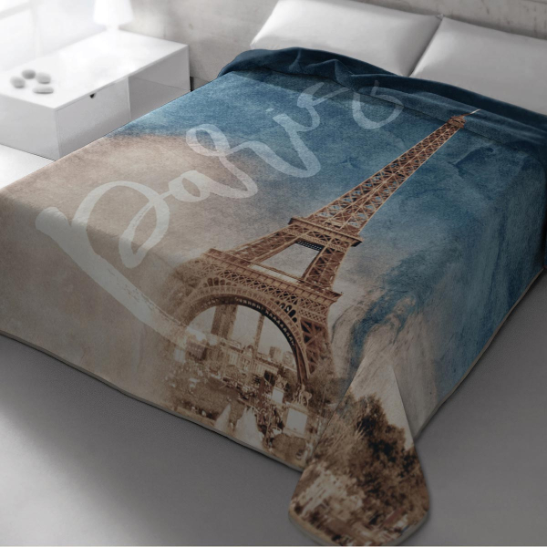 Κουβέρτα Βελουτέ Μονή Belpla Paris 303