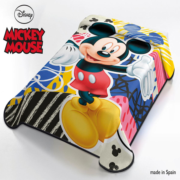 Κουβέρτα Βελουτέ Μονή Disney Ισπανίας Belpla Mickey Mouse