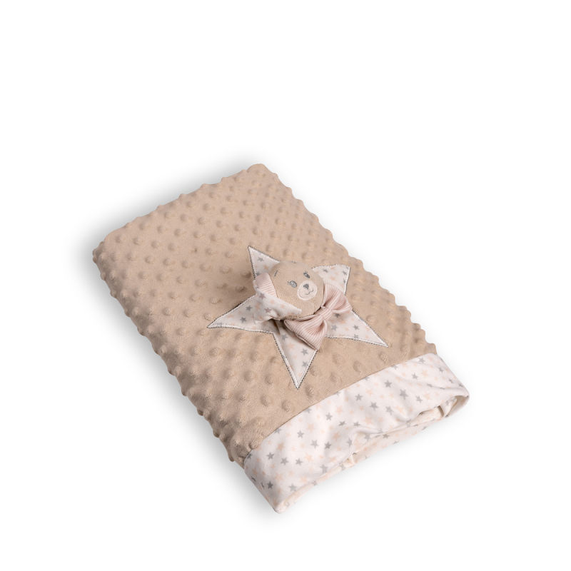 Κουβέρτα Fleece Κούνιας (100x140) Silk Fashion FSJ161001J Beige