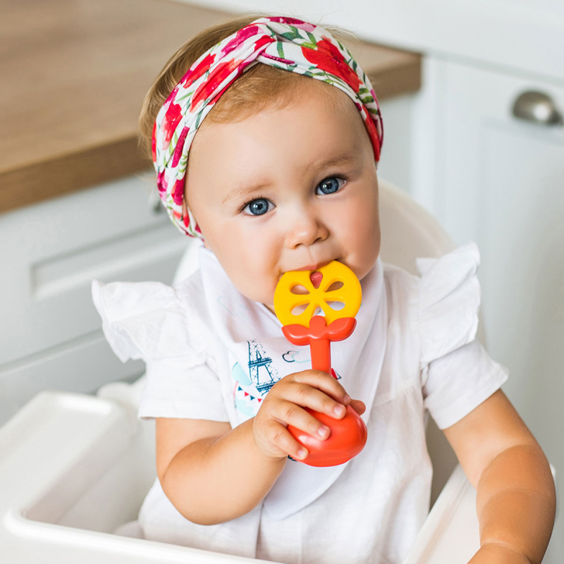 Μασητικό - Κουδουνίστρα BabyOno Juicy Orange BN499/01