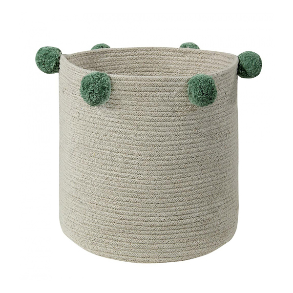 Καλάθι Αποθήκευσης (Φ30x30) Lorena Canals Bubbly Nat/Green