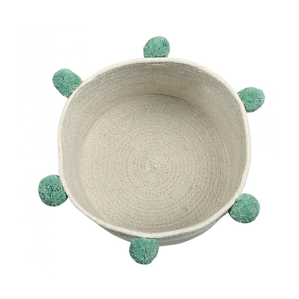 Καλάθι Αποθήκευσης (Φ30x30) Lorena Canals Bubbly Nat/Green