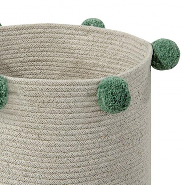 Καλάθι Αποθήκευσης (Φ30x30) Lorena Canals Bubbly Nat/Green
