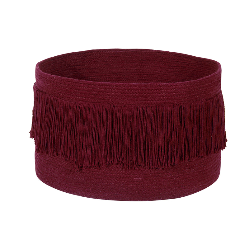 Καλάθι Αποθήκευσης (Φ45x30) Lorena Canals Fringes Savannah Red