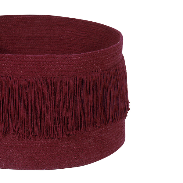 Καλάθι Αποθήκευσης (Φ45x30) Lorena Canals Fringes Savannah Red