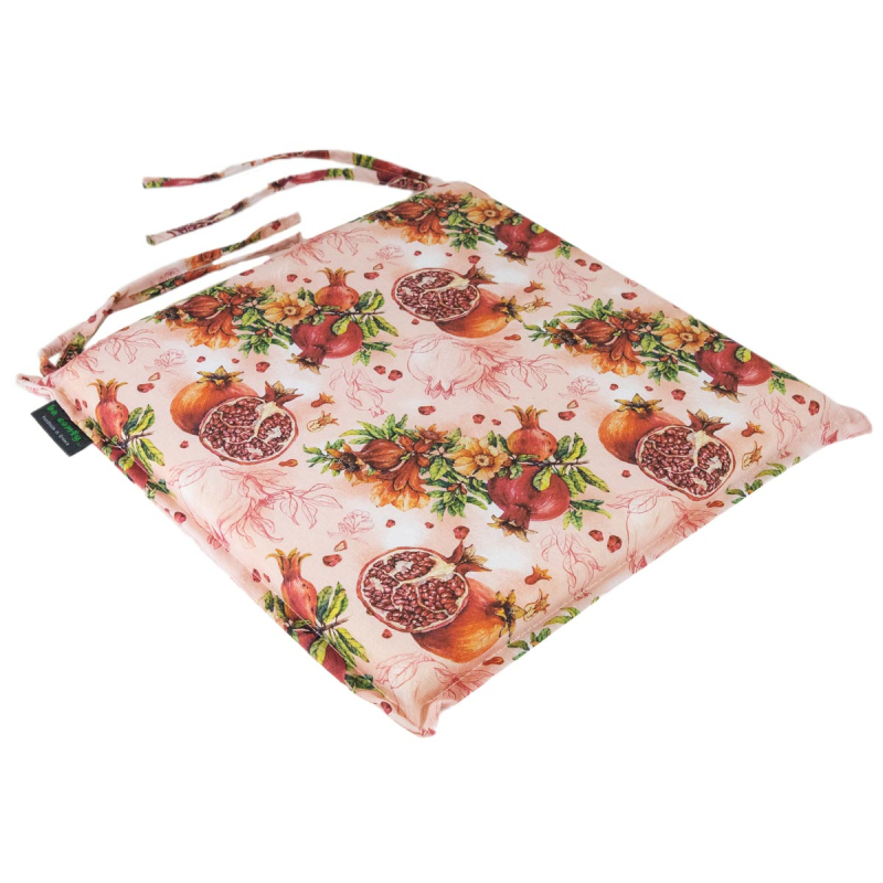 Μαξιλάρι Καρέκλας Με Φερμουάρ Be Comfy Ρomegranate 037