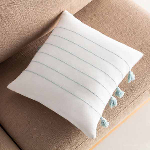 Διακοσμητική Μαξιλαροθήκη (43x43) Gofis Home Maira Aqua 540/11