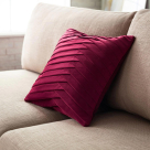Διακοσμητική Μαξιλαροθήκη Βελουτέ (43x43) Gofis Home Milena Bordo 635/02