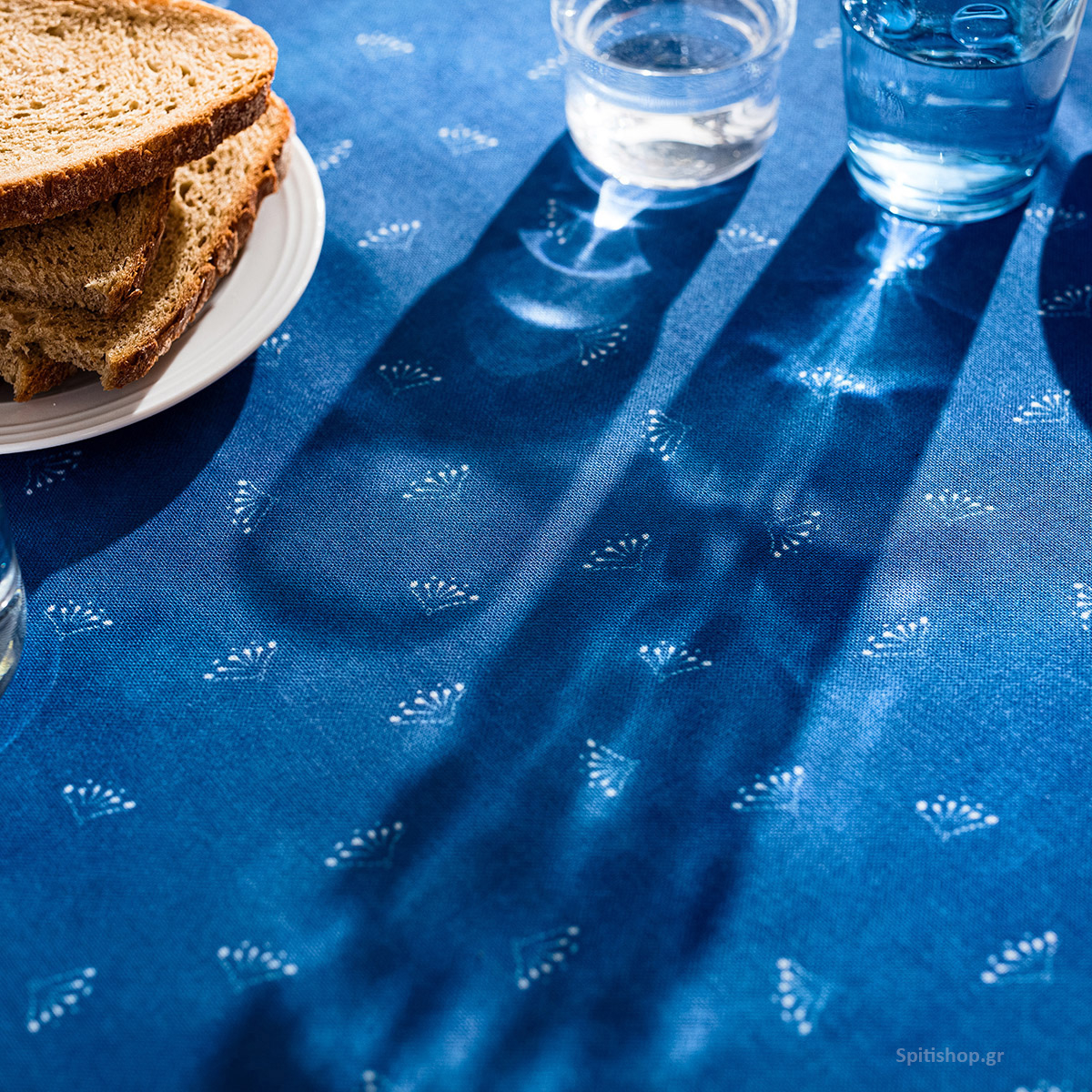 Τραπεζομάντηλο (145X220) Gofis Home Eris Blue Jean 540 09 Λευκά Είδη Κουζίνας & Τραπεζαρίας Τραπεζομάντηλα Spitishop