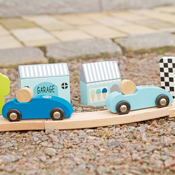 Ξύλινο Παιχνίδι Σε Βαλιτσάκι Jabadabado Αγώνες Δρόμου JB-W7143