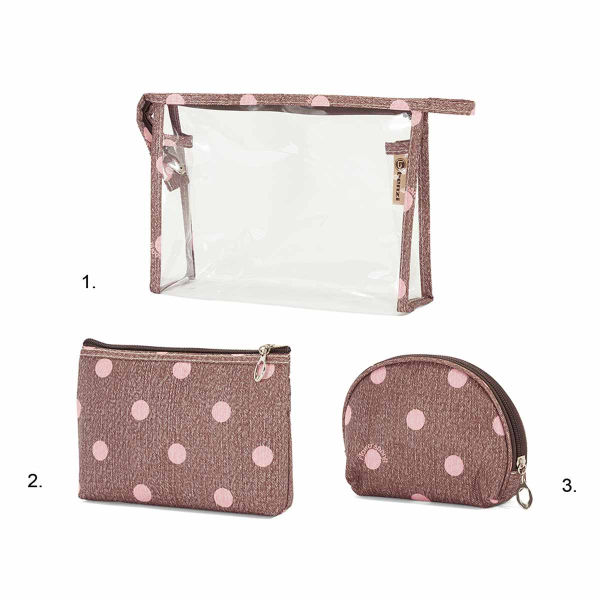 Νεσεσέρ Καλλυντικών (Σετ 3τμχ) Benzi 5063 Brown