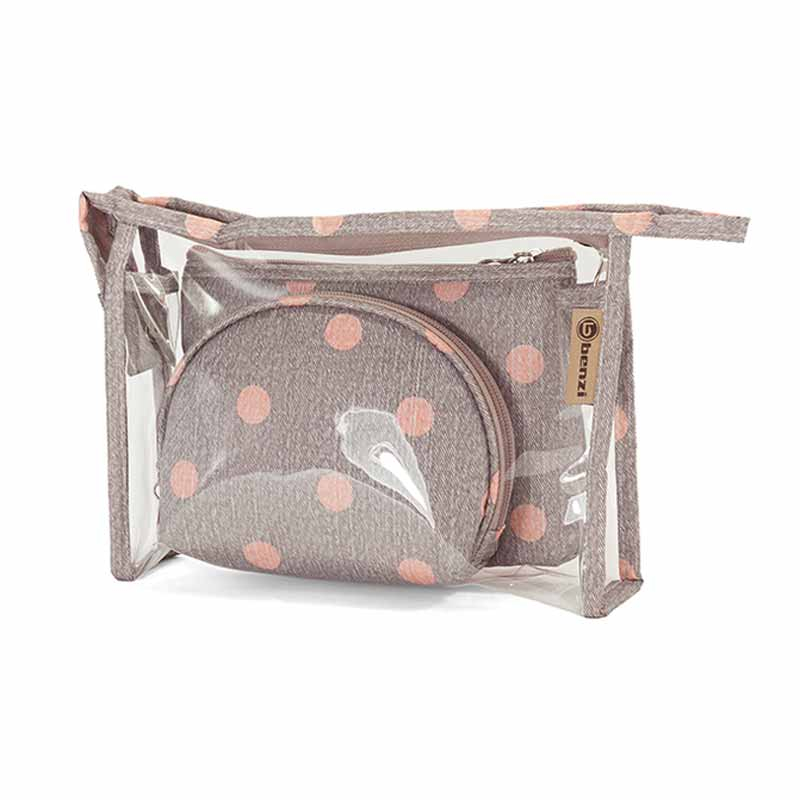 Νεσεσέρ Καλλυντικών (Σετ 3τμχ) Benzi 5063 Grey