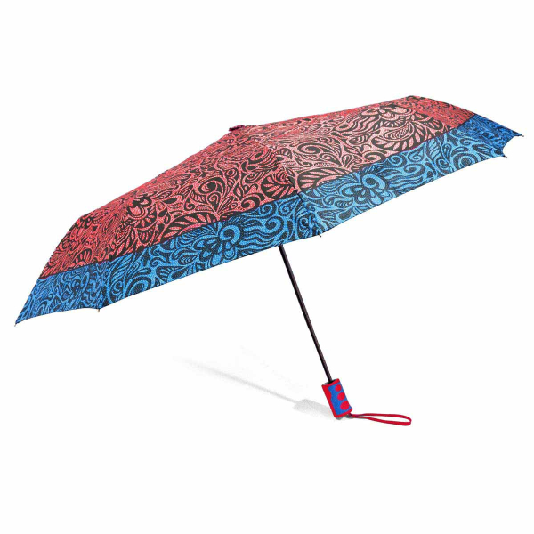 Ομπρέλα Βροχής Σπαστή Αυτόματη Benzi PA092 Red