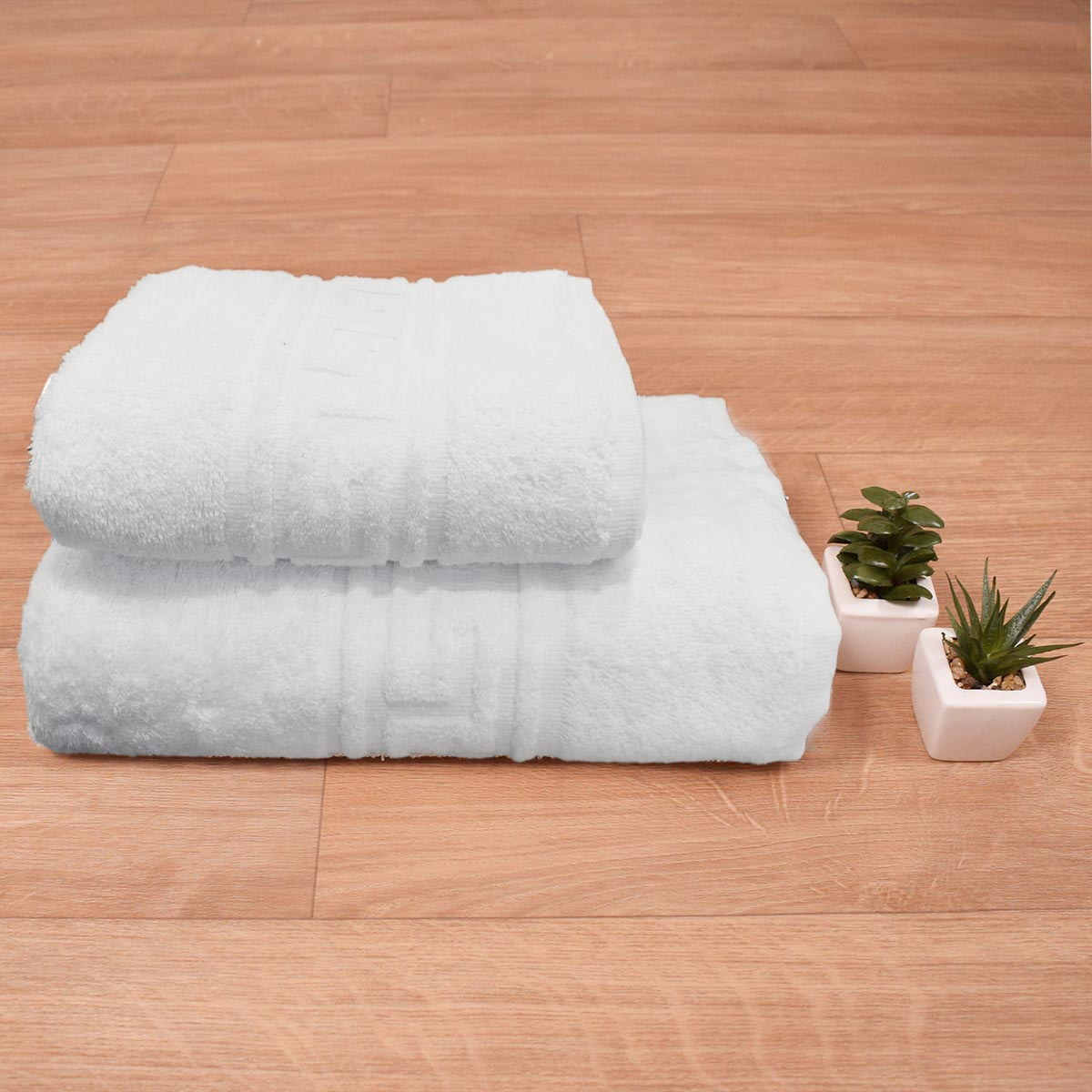 Πετσέτα Προσώπου Λευκή (50×100) Hotel Μαίανδρος 500gr/m2
