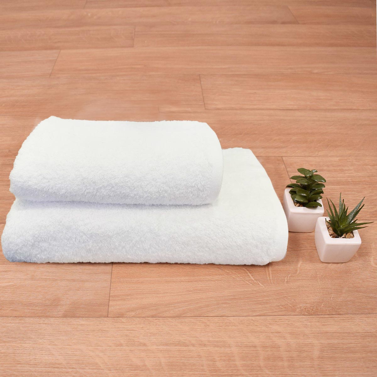 Πετσέτα Σώματος Λευκή (70×140) Hotel Solid 500gr/m2