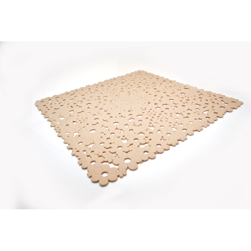 Αντιολισθητικό Πατάκι Ντουζιέρας (54x54) Octopus Fiore 00088.007 Μπεζ