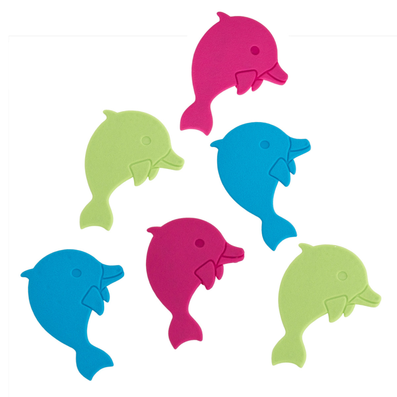 Αντιολισθητικά Πατάκια Μπάνιου (Σετ 6τμχ) Octopus Dolphin 00512