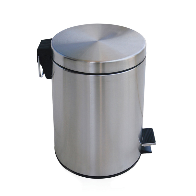 Κάδος Απορριμμάτων Μπάνιου (Φ20x31.5) Spirella 7lt 05375.001 Nyo Brushed