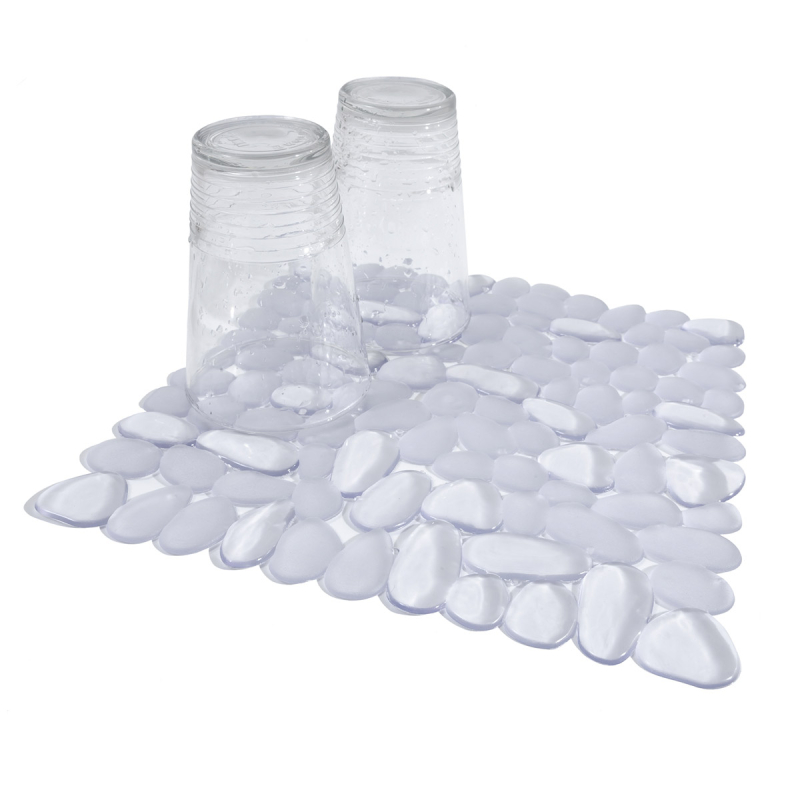 Χαλάκι Νεροχύτη (27x27) Rainbow Riverstone 06005 Διάφανο