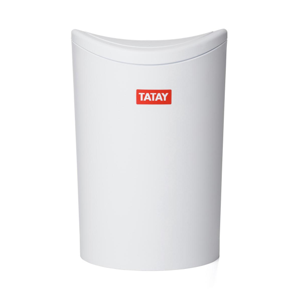 Κάδος Απορριμμάτων (Φ17.2x27.5) Tatay 6Lit 06725.001 Swing White